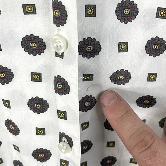 Vintage Levi Strauss Sportswear All Over Print‎ Collared Blue Tag Shirt Size L - Picture 10 of 10